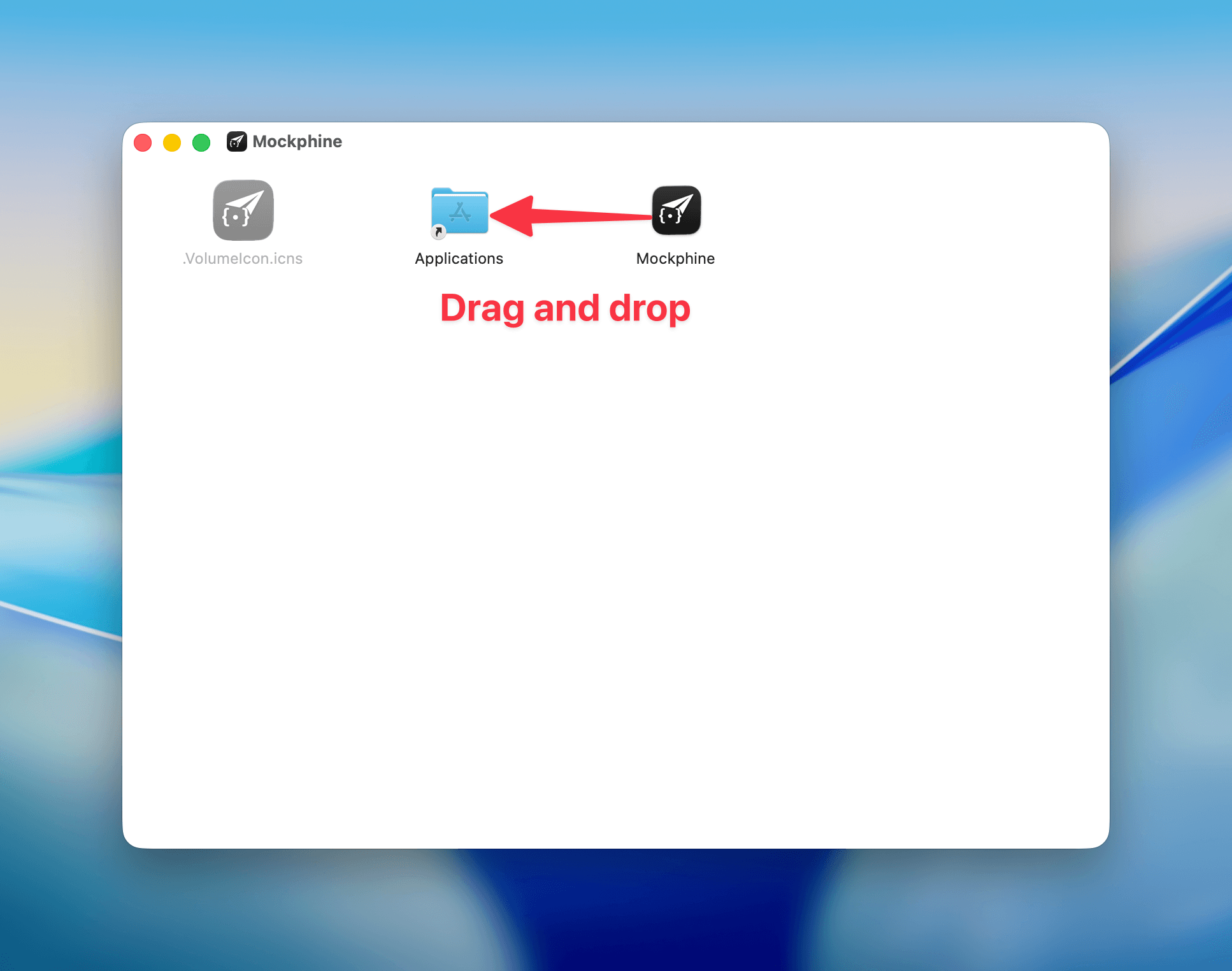 Placeholder: download and install Mockphine