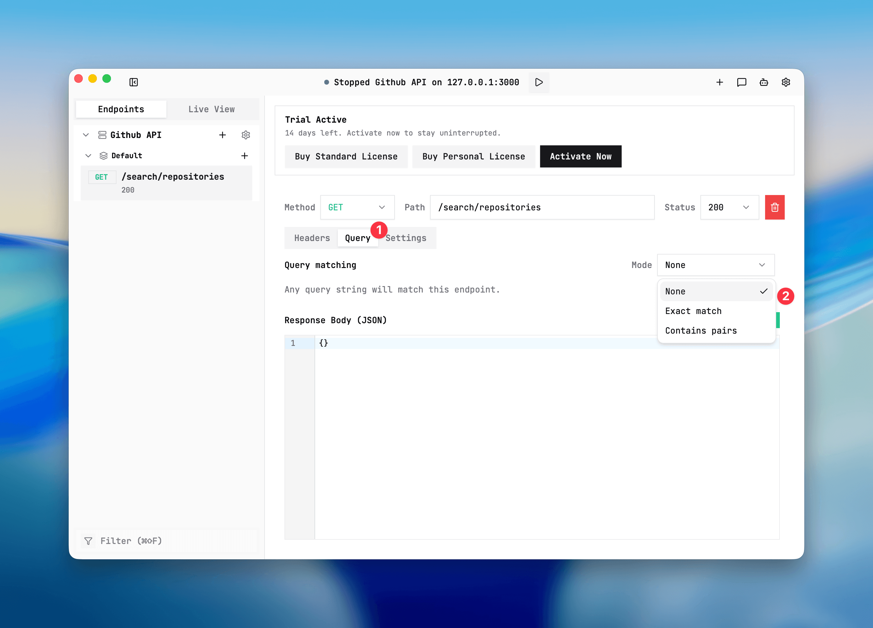 Placeholder: matching and route priority