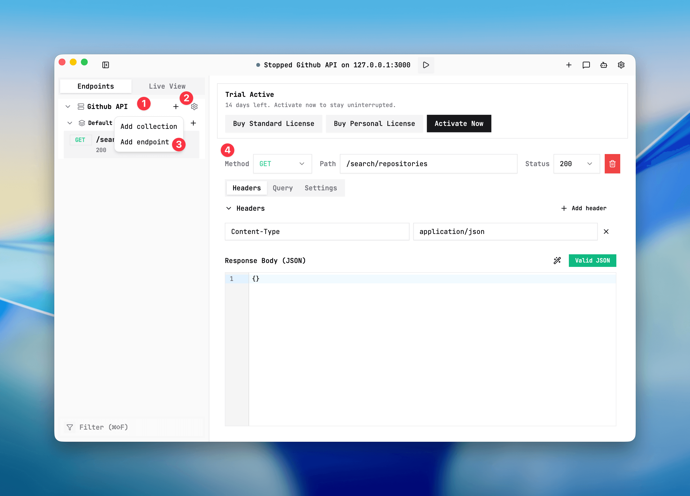 Placeholder: endpoint creation